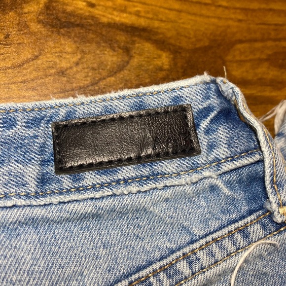 Abercrombie Fitch Annie High Rise Girlfriend Jeans Embroidered Ripped Frayed 26" - Picture 9 of 9